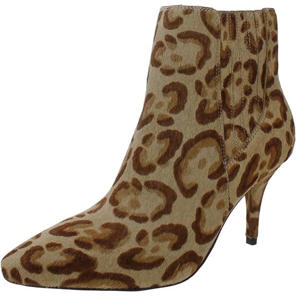 NEW Vince Camuto Ambind 3 Calf Hair Animal Print Ankle Boots Size 7M
